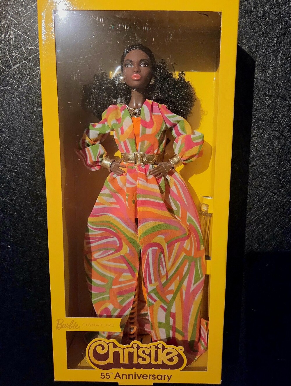 Barbie Signature Christie 55th Anniversary Doll HJX29 Mattel Gold Label NRFB